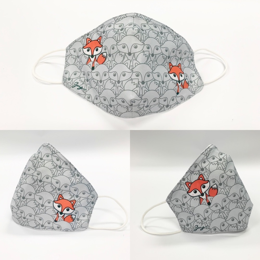 Fox face mask: washable Nose adjustable WaterRepel